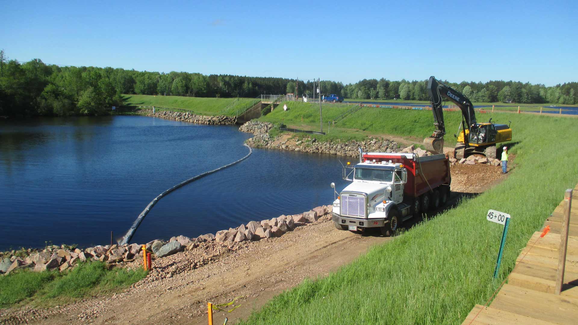 Dam construction site