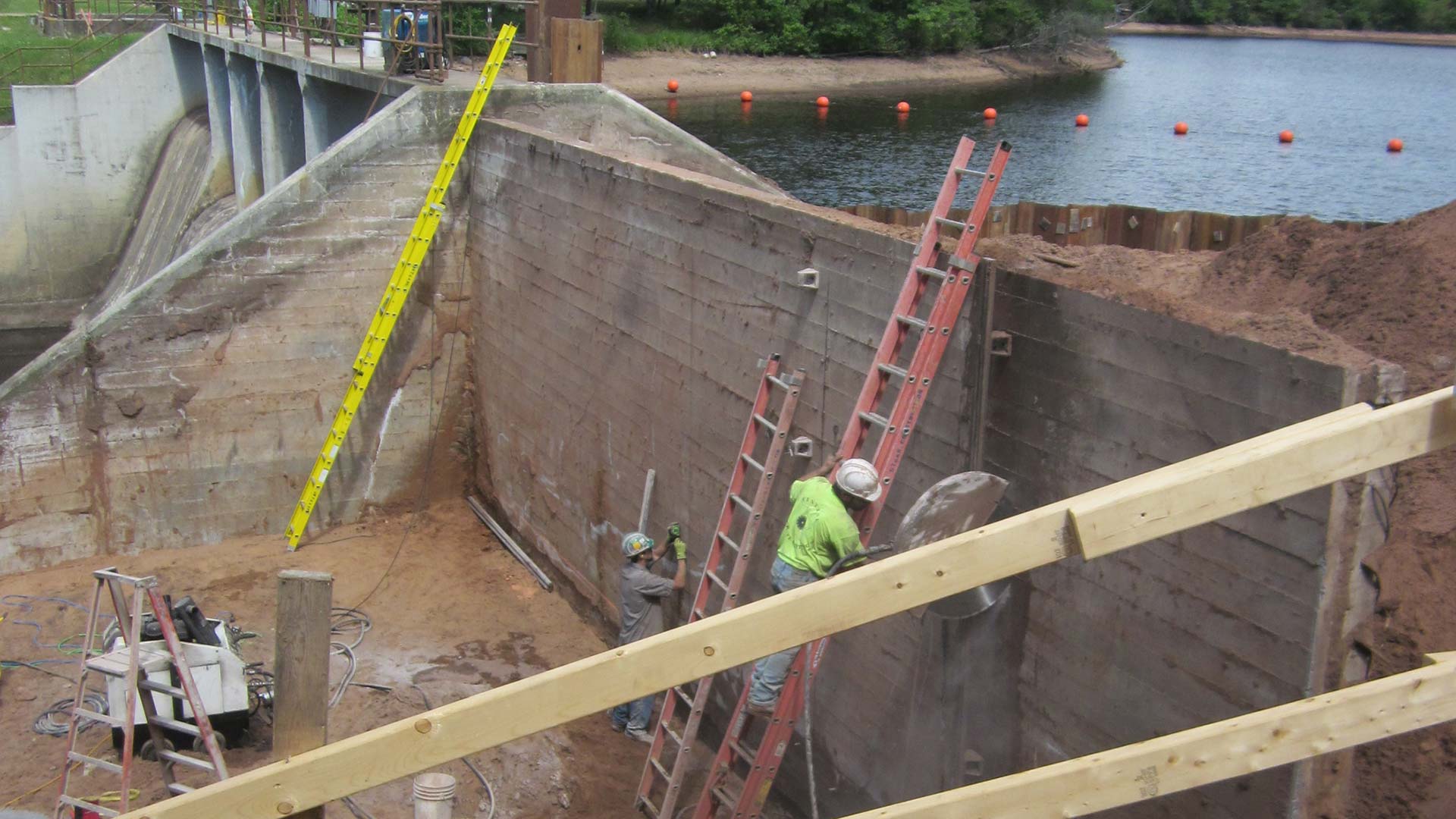 dam under construction