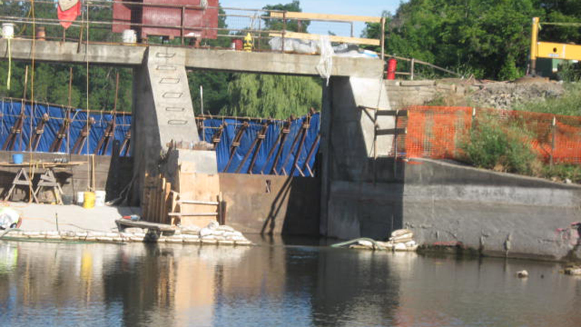 dam under construction